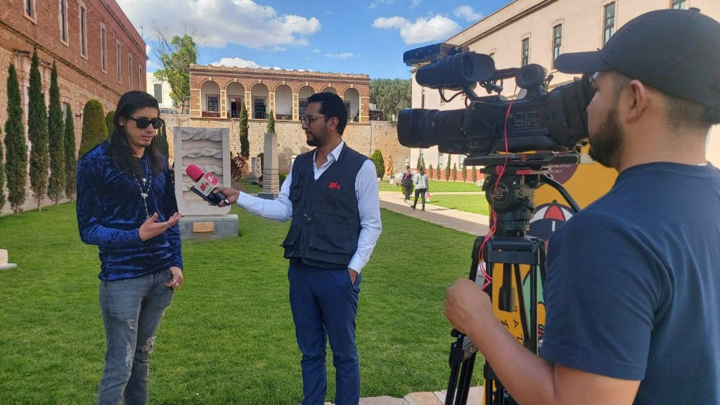 Entrevista para televisión abierta N+ (Televisa) en Zacatecas · La Reta Film Festival