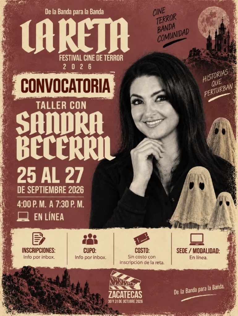 Cartel Oficial · Taller con Sandra Becerril (25 al 27 de Septiembre 2026)