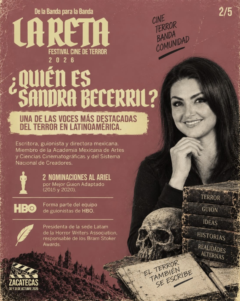 Conoce a Sandra Becerril · Sandra Becerril en La Reta Film Festival 2026